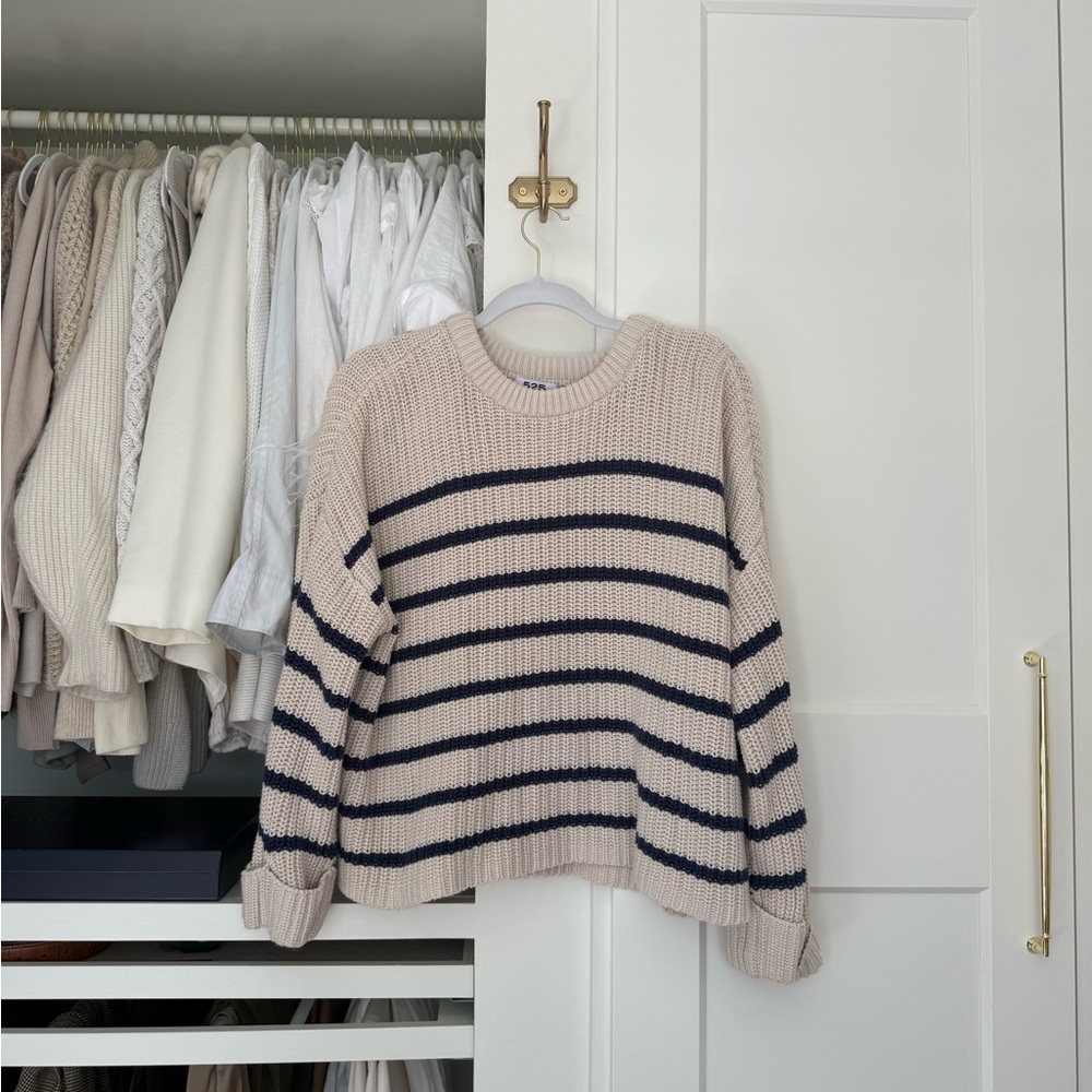 525 America Cream Knit Sweater